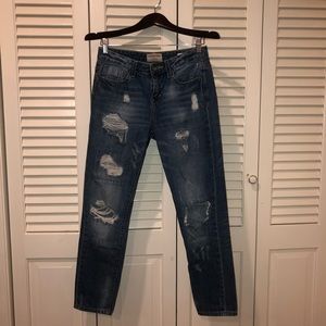 Distressed Boyfriend Jeans